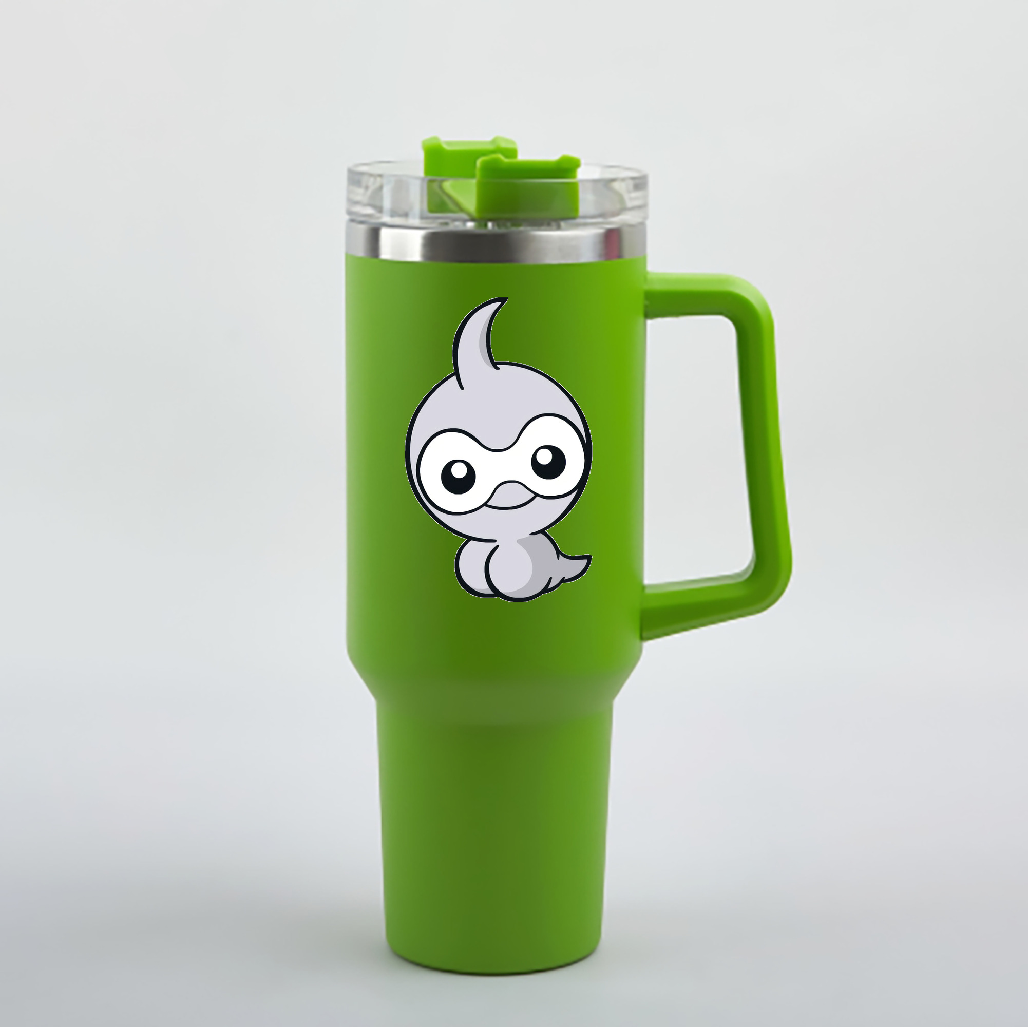 （画像用） ポケットモンスター Pokémon 1200mL車用タンブラー - クリスタルステッカー（プラスチックストロー付き）